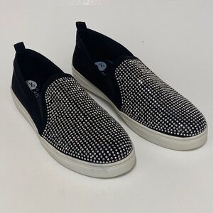 Carlos by Carlos Santana Sutton Women’s Black Suede and Rhinestone sneaker sz9.5